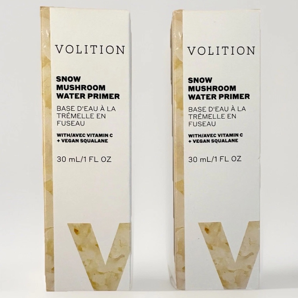 NIB x2 SNOW MUSHROOM WATER Matte Face Primer 30ml/1oz MADE USA Volition Beauty
